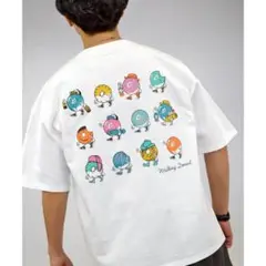 ユニセックス オーバサイズ ドーナツ レトロ 半袖Tシャツ LL — image 1