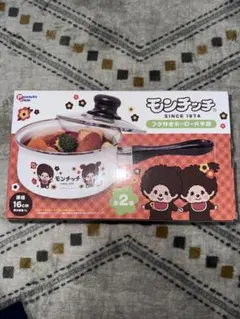 モンチッチ フタ付きホーロー片手鍋 16cm — image 1