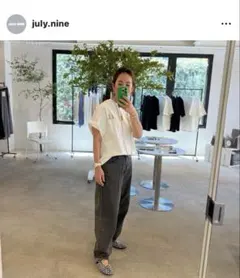 JULYNINE SPLENDORE 白Tシャツ シルバー — image 1