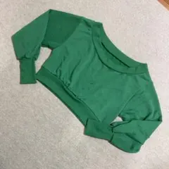 グリーン クロップドトップス　　GＲL — image 1
