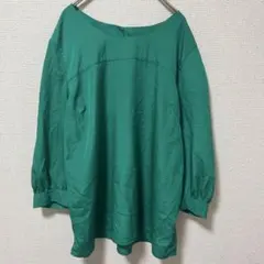 メローナ 七分袖 XXL チュニック MERONA グリーン トップス — image 1
