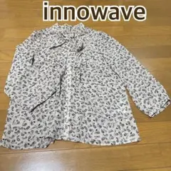 innowave ボウタイブラウス 七分袖 総柄 — image 1