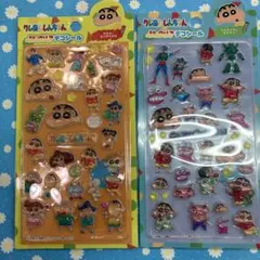 クレヨンしんちゃん ぷっくりクリアデコシール 2種セット — image 1