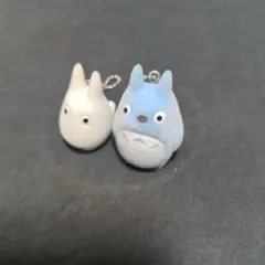 となりのトトロ　小トトロ　中トトロ　フロッキー キーホルダー — image 1
