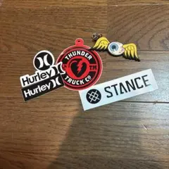 Hurley THUNDER STANCE ステッカーセット　➕キーホルダー — image 1