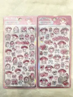【正規品】激安！！サンリオ　マイメロディ　3D立体シール　２枚セット — image 1