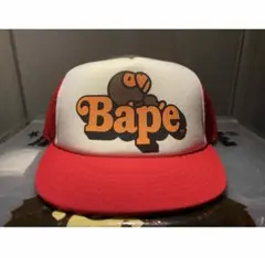 A BATHING APE Bape メッシュキャップ 赤 — image 1