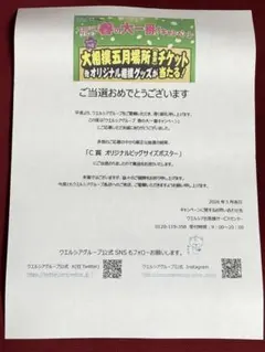 大栄翔 当選品 非売品 ウエルシア C賞 オリジナルビッグサイズポスター 大相撲 — image 1
