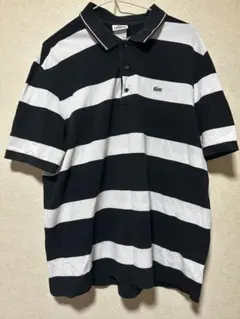 LACOSTE ラコステ ボーダー柄 ポロシャツ — image 1