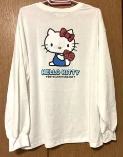 ハローキティ　長袖シャツ　LLサイズ　50周年記念デザイン新品　今夜21時迄 — image 1