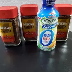 ネスカフェ ゴールドブレンド カフェインレス 3本 パルスイート350ｇ1本 — image 1