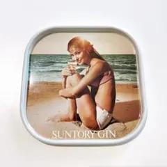 【美品】昭和レトロ　コースター　SUNTORY GIN インテリアトレイ — image 1