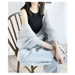 【sustaina+】タンクトップ オーガニックコットン ブラック — image 1