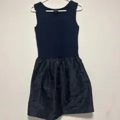 美品 PÉTILLER ネイビー ノースリーブ ワンピース — image 1