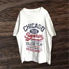 【美品】NOWLE カレッジロゴ Tシャツ ユニセックス ストリート 白 M — image 1