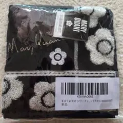 新品♡MARY QUANT デイジー柄 タオルハンカチ ブラック — image 1