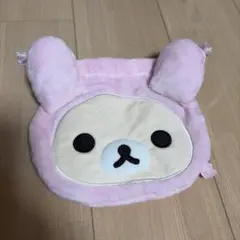 コリラックマいっぱいシリーズ　ぬいぐるみ巾着 うさぎ 巾着 コリラックマ — image 1