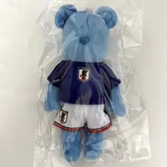 BE@RBRICK サッカー日本代表Ver. ぬいぐるみキーホルダー　新品未開封 — image 1