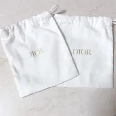 新品未使用　ディオール　DIOR 巾着袋　2点セット — image 1