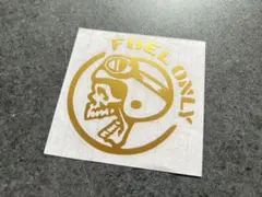 送料無料☆ FUEL ONLY 02 ガソリンスカル 1枚 ゴールド — image 1