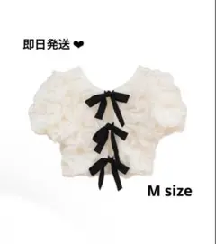 CLANE W FACE CLOUD PUFF SLEEVE TOP M — image 1