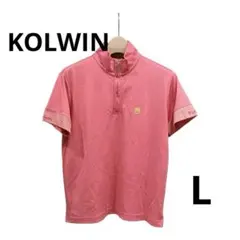 【美品】KOLWIN コルウィン レディース ゴルフ 半袖シャツ ピンク L — image 1