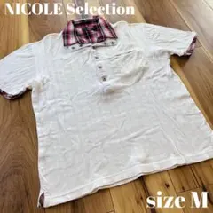 NICOLE Selection フェイクレイヤードポロシャツ M — image 1