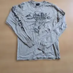 【USA古着】Salt Life 長袖カットソー グレー フィッシュプリント — image 1