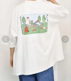 【6/30までの価格】新品未使用⭐︎kutir アソートプリントTシャツ ホワイト — image 1