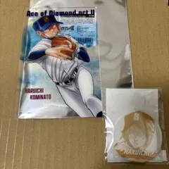 ダイヤのA 小湊春市 アクリルポストカード 缶バッジ&ステッカー — image 1