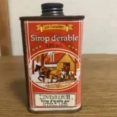 ヴィンテージ メープルシロップ缶 125ml アンティーク雑貨 — image 1