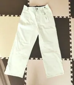 【新品未使用】COCOMOMO ホワイト デニムワイドパンツ — image 1