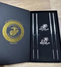【米軍実物】新品未使用 海兵隊247周年記念お箸セット 希少品 — image 1