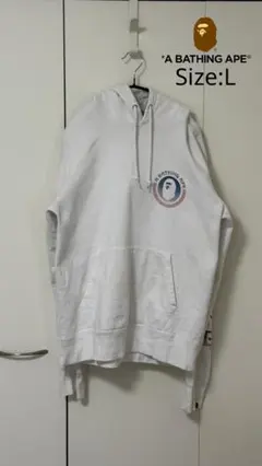 A BATHING APE パーカー ホワイト Lサイズ — image 1