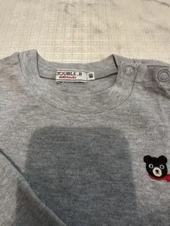 DOUBLE.B グレー 長袖Tシャツ 80 — image 1