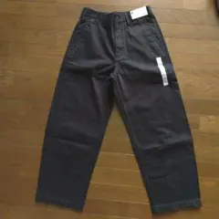 新品　GU　バレルレッグワークパンツ M　標準丈　黒 — image 1