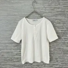 COLONY 2139 ヘンリーネック 半袖Tシャツ ホワイト F — image 1