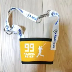 北海道日本ハムファイターズ　持ち運べるカップホルダー　レイエス　#99　黄色 — image 1