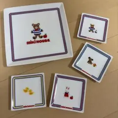 ミキハウス Miki House キャラクター　食器セット　お皿　パーティー — image 1