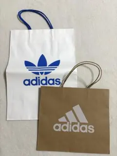 adidas ショップ袋 紙袋 2枚セット — image 1