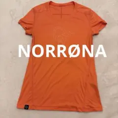NORRØNA ノローナ 半袖 ベースレイヤー Tシャツ レディース オレンジ — image 1