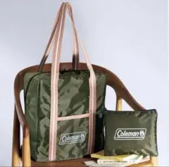 Coleman トートバッグ ポーチ付き カーキ — image 1