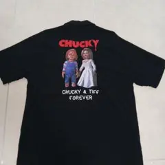 チャッキー＆ティファニー 半袖シャツ 黒　L — image 1