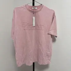 WEGO ピンク 刺繍ロゴ 半袖Tシャツ Fサイズ — image 1