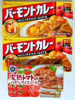 4個セット ハウス バーモントカレー 甘口 、完熟トマトのハヤシライスソース — image 1