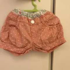 ノースサンタ　ホットパンツ　短パン　ドット　110 ピンク — image 1