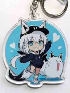 【新品/未開封】ホロライブ 白上フブキ＆フブラ 両面プリントアクリルキーホルダー — image 1