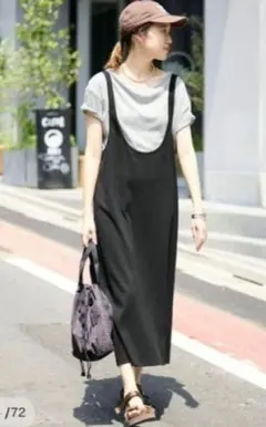 SLOBE IENA ブラック キャミワンピース フリーサイズ — image 1