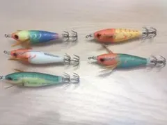 【新品】夜光 浮きスッテ 5本セット イカメタル オモリグ — image 1