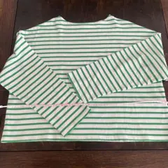 chocol raffine グリーンストライプ Tシャツ サイズF — image 1